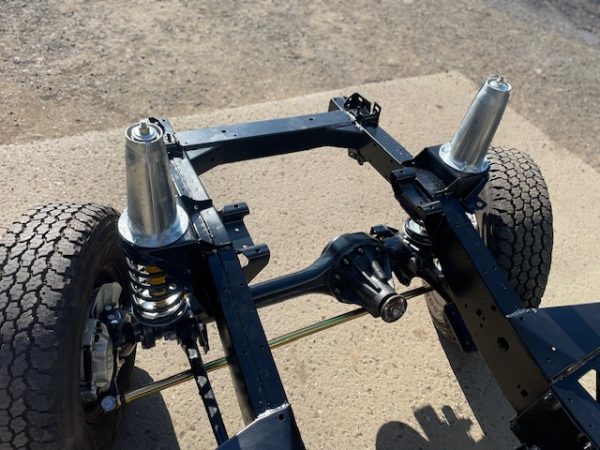 Defender 110 fully assembled galvanised and powder coated chassis with 2 of rebuilt axles